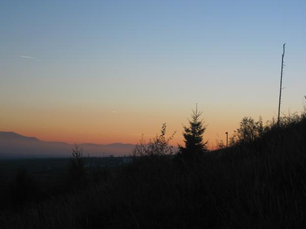 Mountain sunset