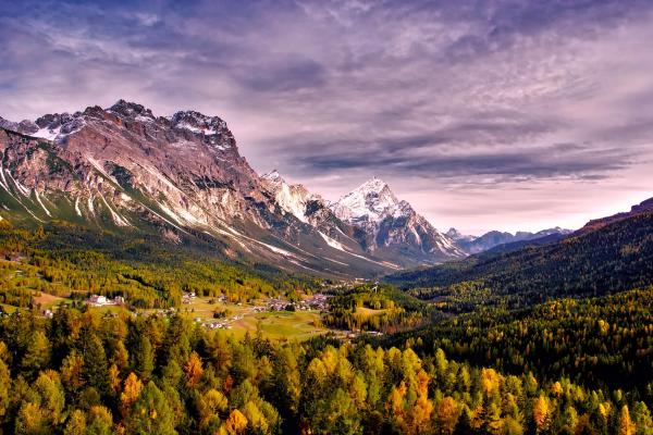 Mountains and Trees Photo