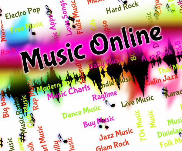 Music Online Shows World Wide Web And Harmonies