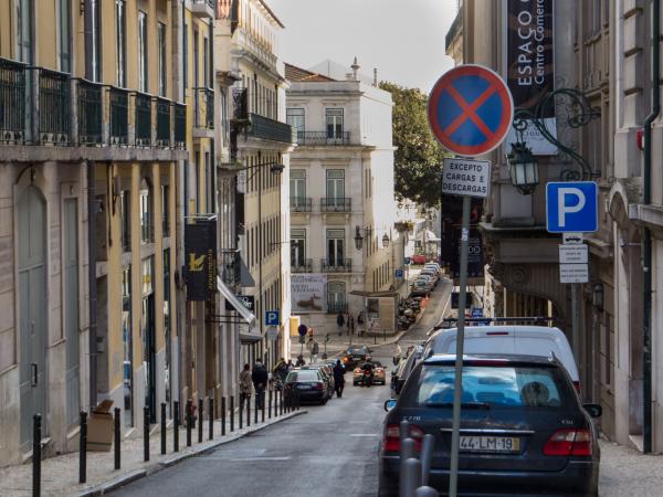 Narrow streets of Lisbon