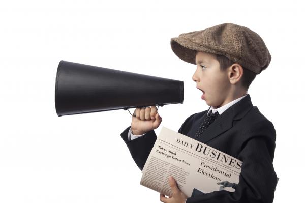 Newspaper boy