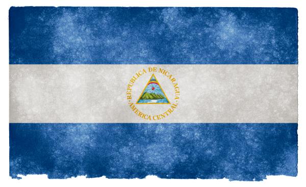 Nicaragua Grunge Flag