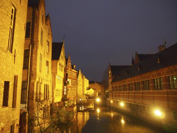 Night Canal in Ghent, Belgium
