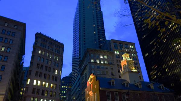 Night Scene in Boston