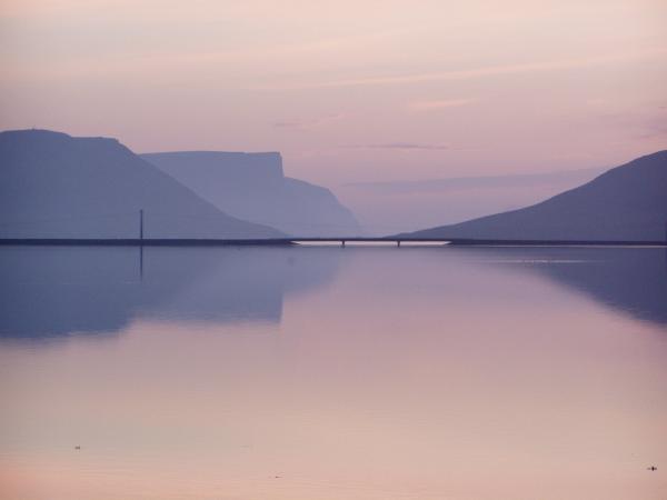 Nightfall in Vestfjords Iceland
