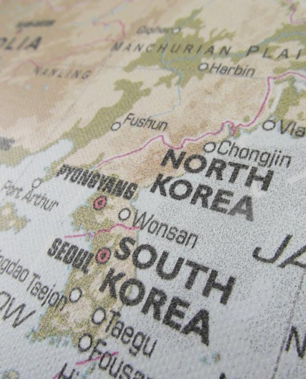 North and South Korea Map