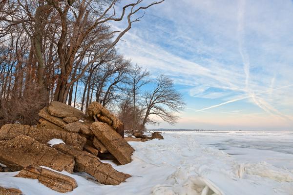 North Point Winter Beach - HDR