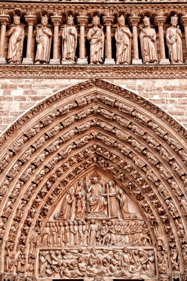 Notre Dame Mural - HDR