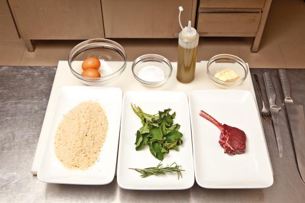 Nouvelle cuisine. Delicious plate ready
