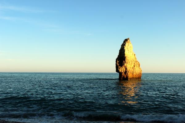 Ocean and rock outcrop