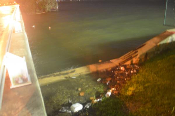October 15 night 4.0 ft tide plus rain