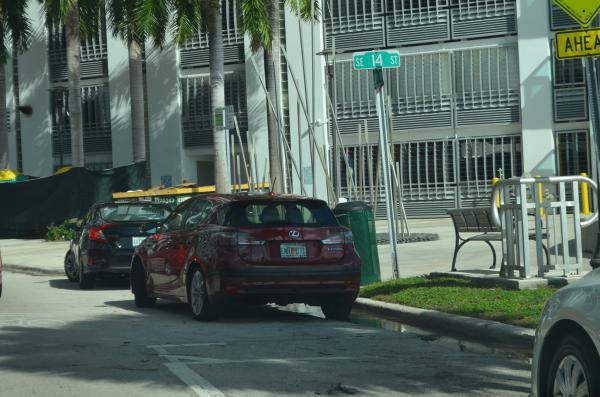 October 16 night and 17 morning tidal flooding Miami, Brickell