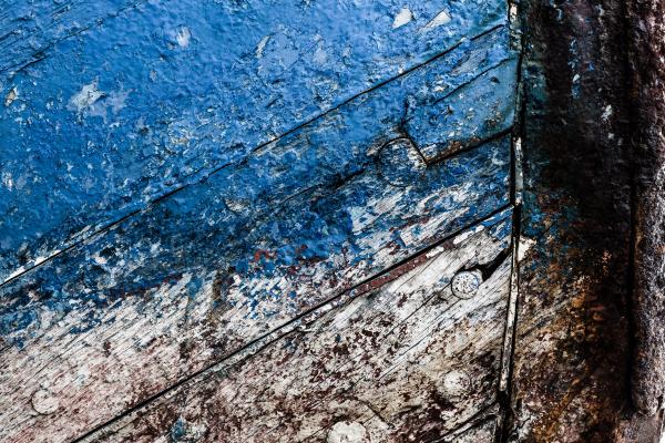 Old Blue Wood Texture