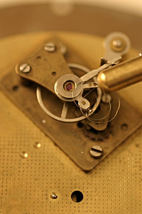 Old clock marcro shot