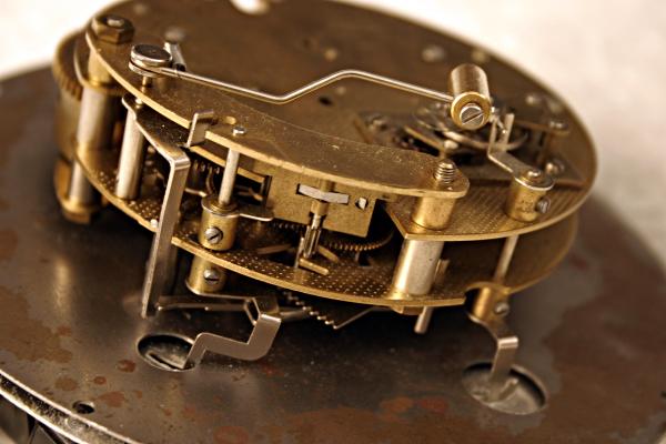 Old clock marcro shot