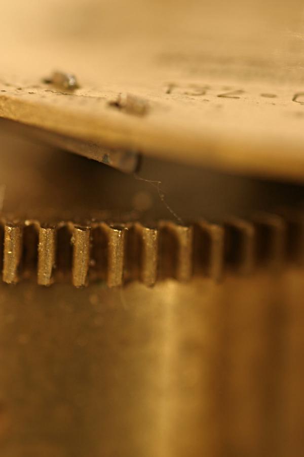 Old clock marcro shot