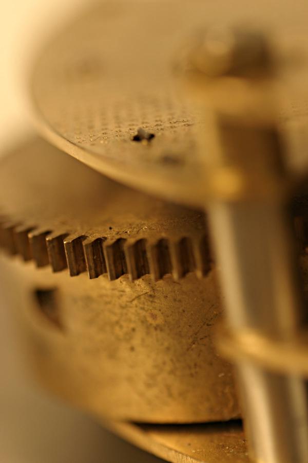 Old clock marcro shot
