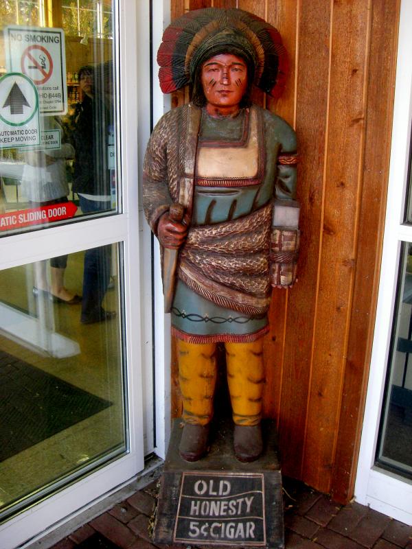 Old Honesty Indian Cigar Stand