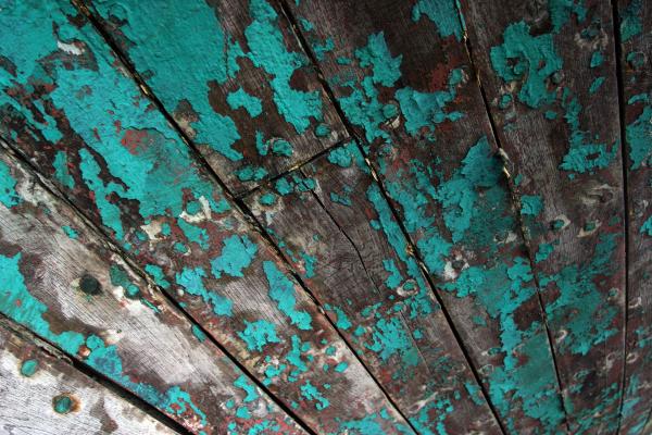 Old painted wood