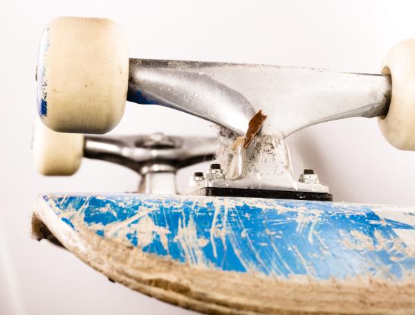 Old Skateboard with Scratches