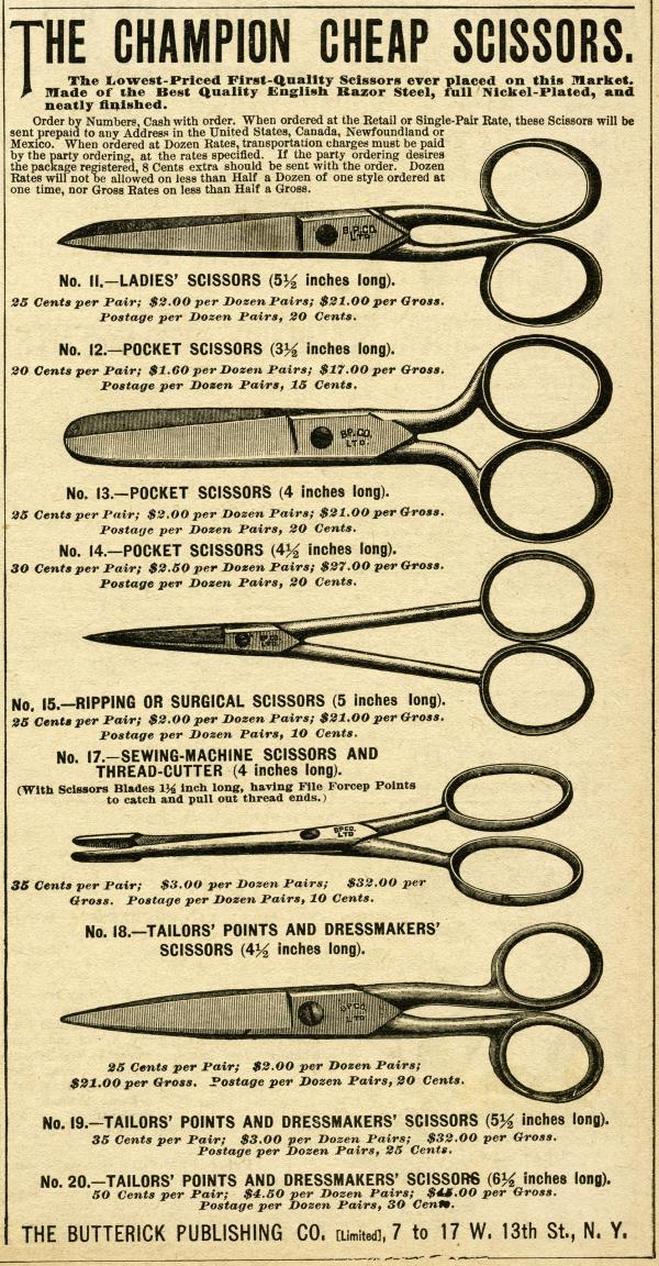 Old vintage scissors