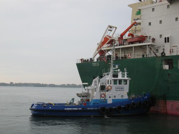 Omni Laprairie helps Barnacle moor at Redpath Sugar in Toronto, 2012 10 17 -ag.JPG