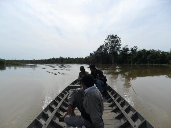 On boat