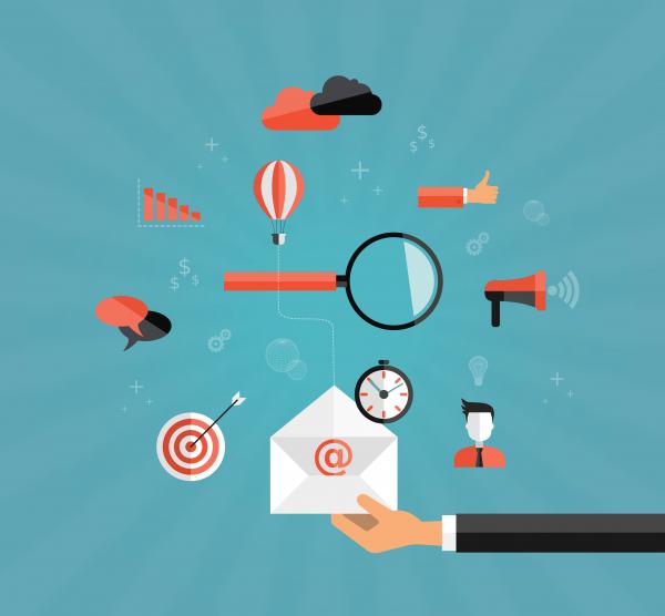 On-line content marketing concept - Making money in the Internet