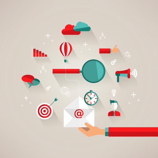 On-line content marketing concept - Making money in the Internet