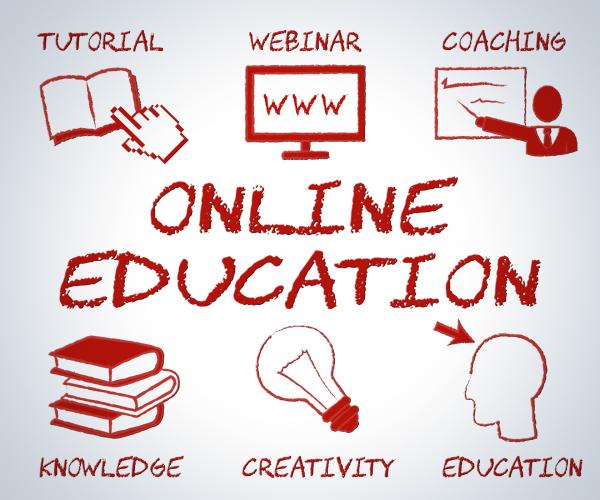 Online Education Indicates Web Site And Educated