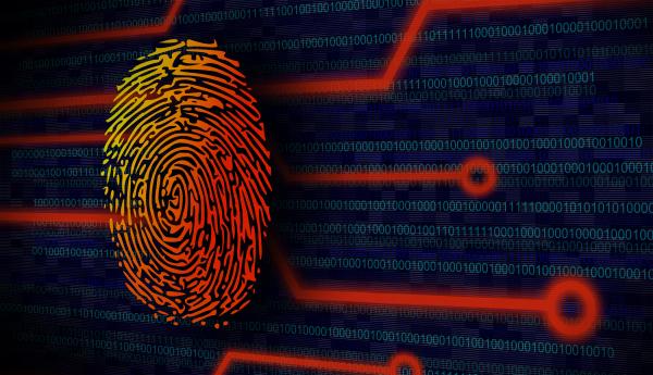 Online Security Concept - Fingerprint
