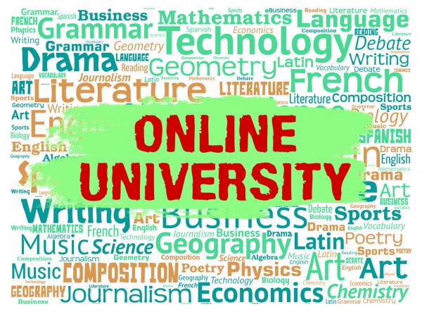 Online University Means Educational Establishment And Colleges