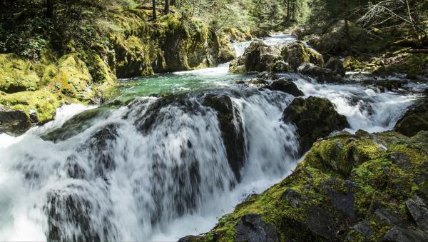 Opal Pool Falls, Oregon