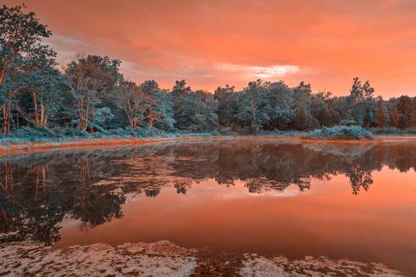 Opalescent Twilight Marsh - HDR