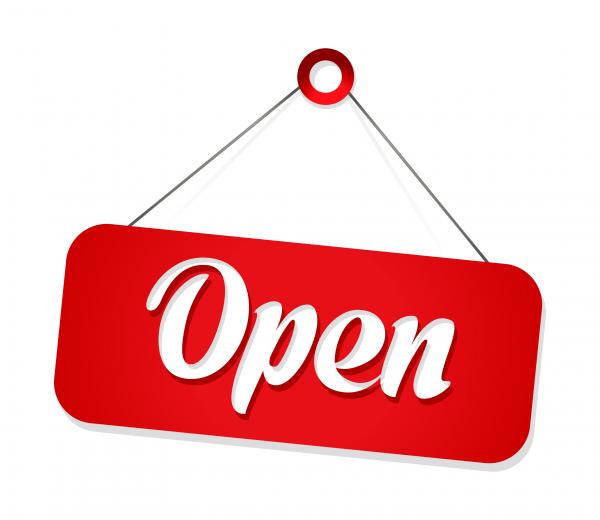 Open sign