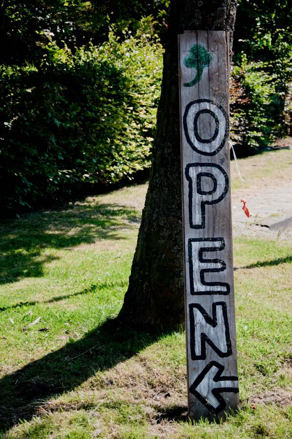 Open sign