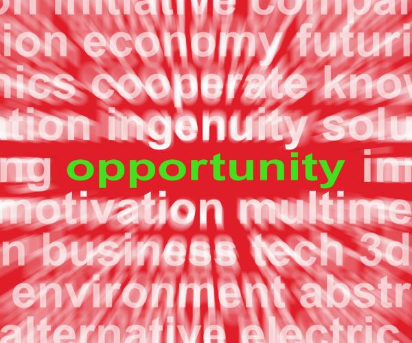 Opportunity Word Shows Good Chance Or Favourable Circumstances