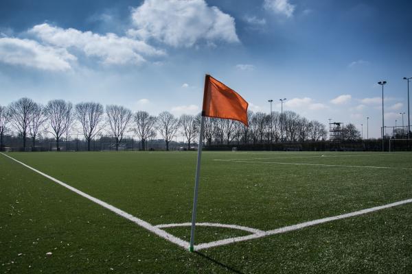 Orange and Silver Flag Post