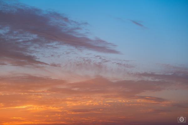 Orange Sky Background