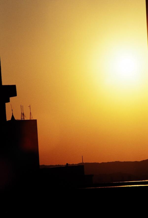 Orange sky