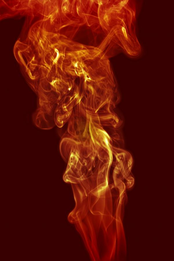 Orange smoke
