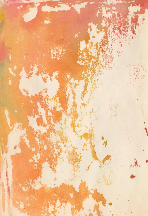 Orange Watercolor Paper Texture