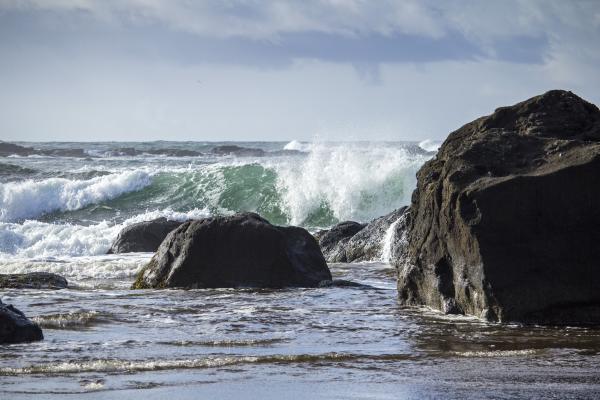 Oregon coast, waves