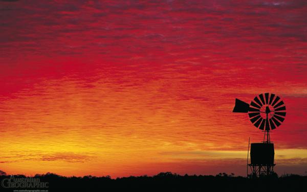 Outback sunset