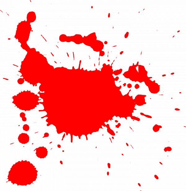 Red Paint Splats
