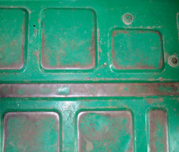 Painted metal surface