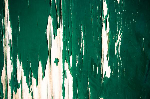 painted wood green