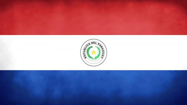Paraguay Grunge Flag
