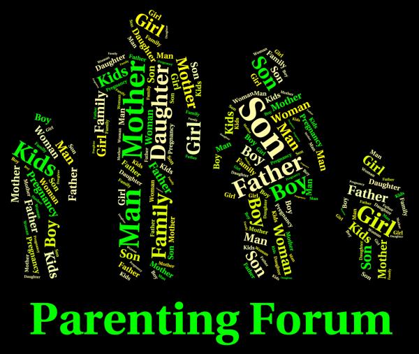 Parenting Forum Means Mother And Baby And Child