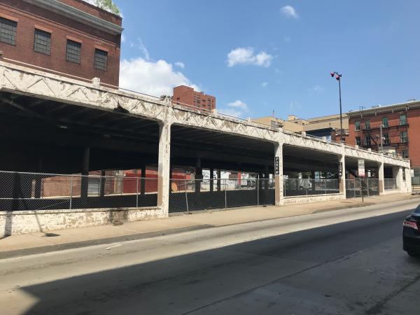 Parking sturcture, W. Mulberry Street and Park Avenue (northwest corner), Baltimore, MD 21201